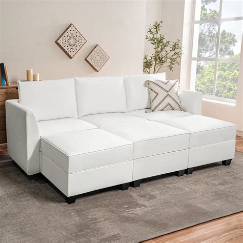 Naomi Home Elizabeth Modular Sofa Sectional Sleeper Couch 